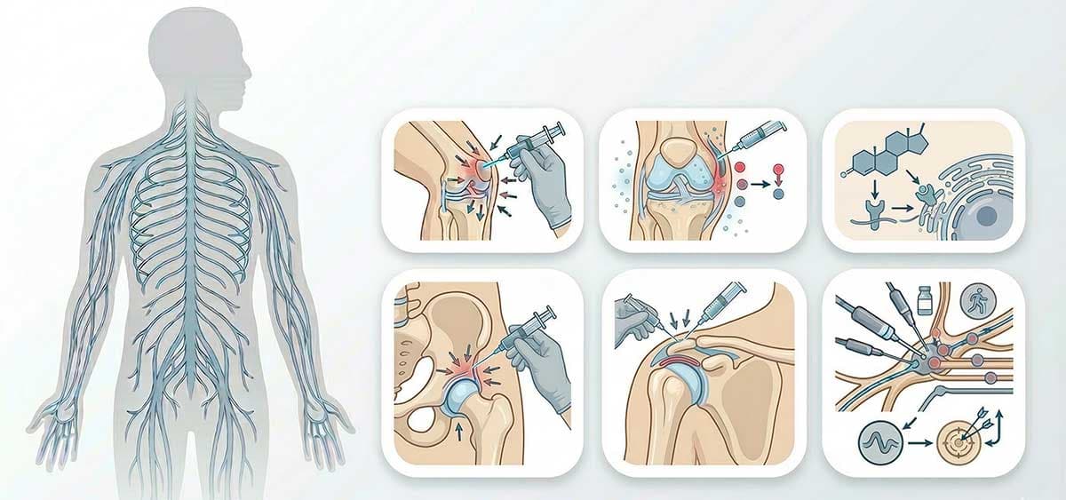 Viscosuplementación con ácido hialurónico para rodilla